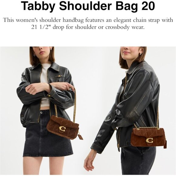 Coach Womens Warm Brown Suede 100% Cow Leather Imported Push Lock Shoulder Bag - Picture 2 of 6